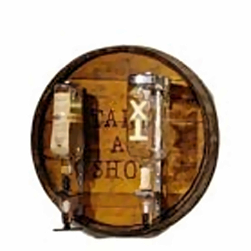 Barrel Head Liquor Dispenser (Single Ring) - Custom