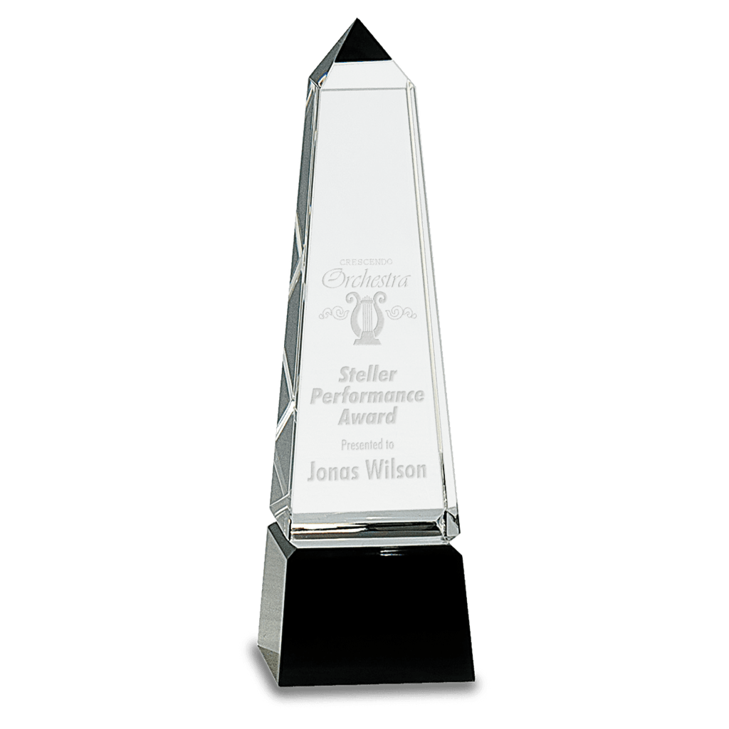 Crystal Obelisk Achievement Award - Custom