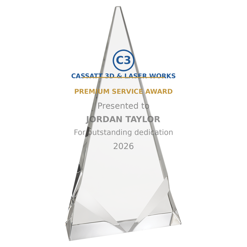 Executive Crystal Peak Award - Custom