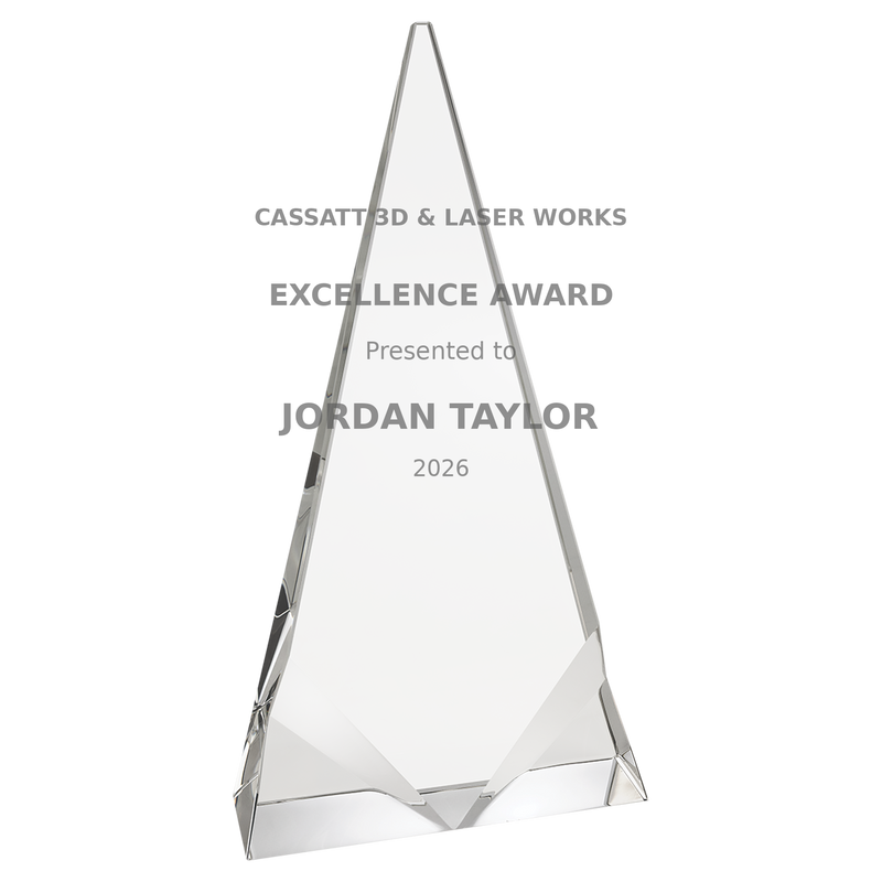 Executive Crystal Peak Award - Custom