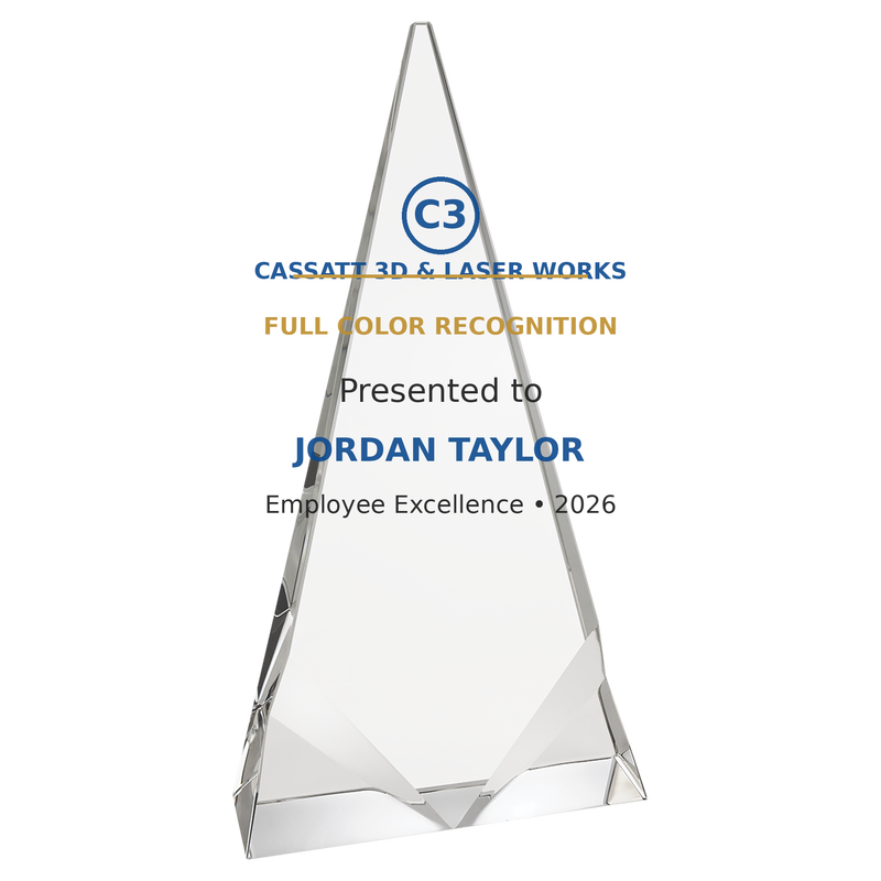 Executive Crystal Peak Award - Custom