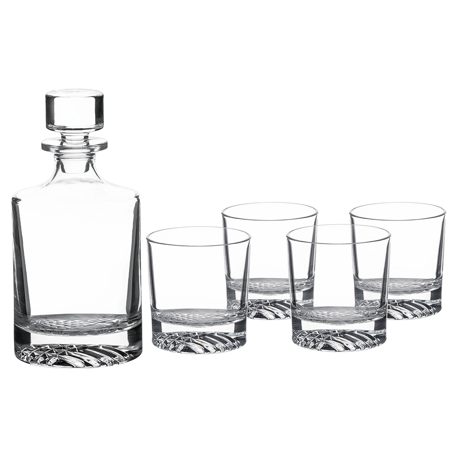 Polar Camel 850ml glass decanter set blank