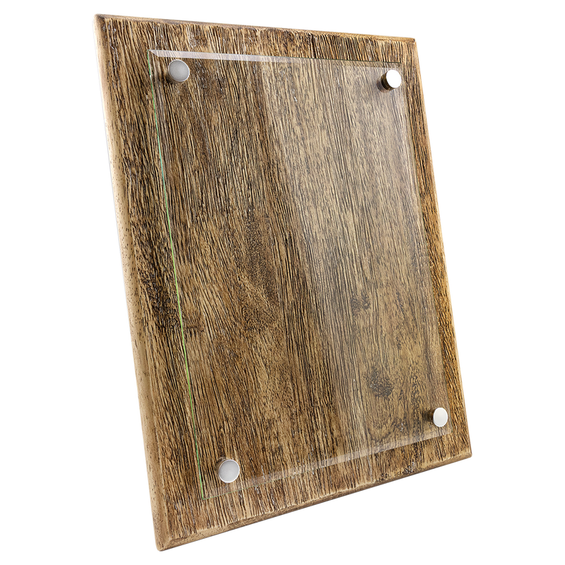 Floating Glass Recognition Plaque - Custom