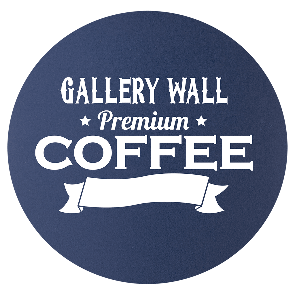 Navy Blue White 3 3/4" Round Silicone Coaster