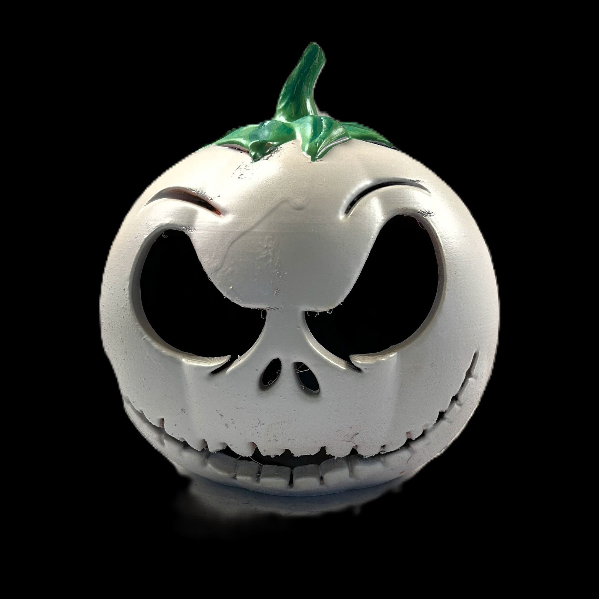Ghostly White Pumpkin LED Halloween Decoration