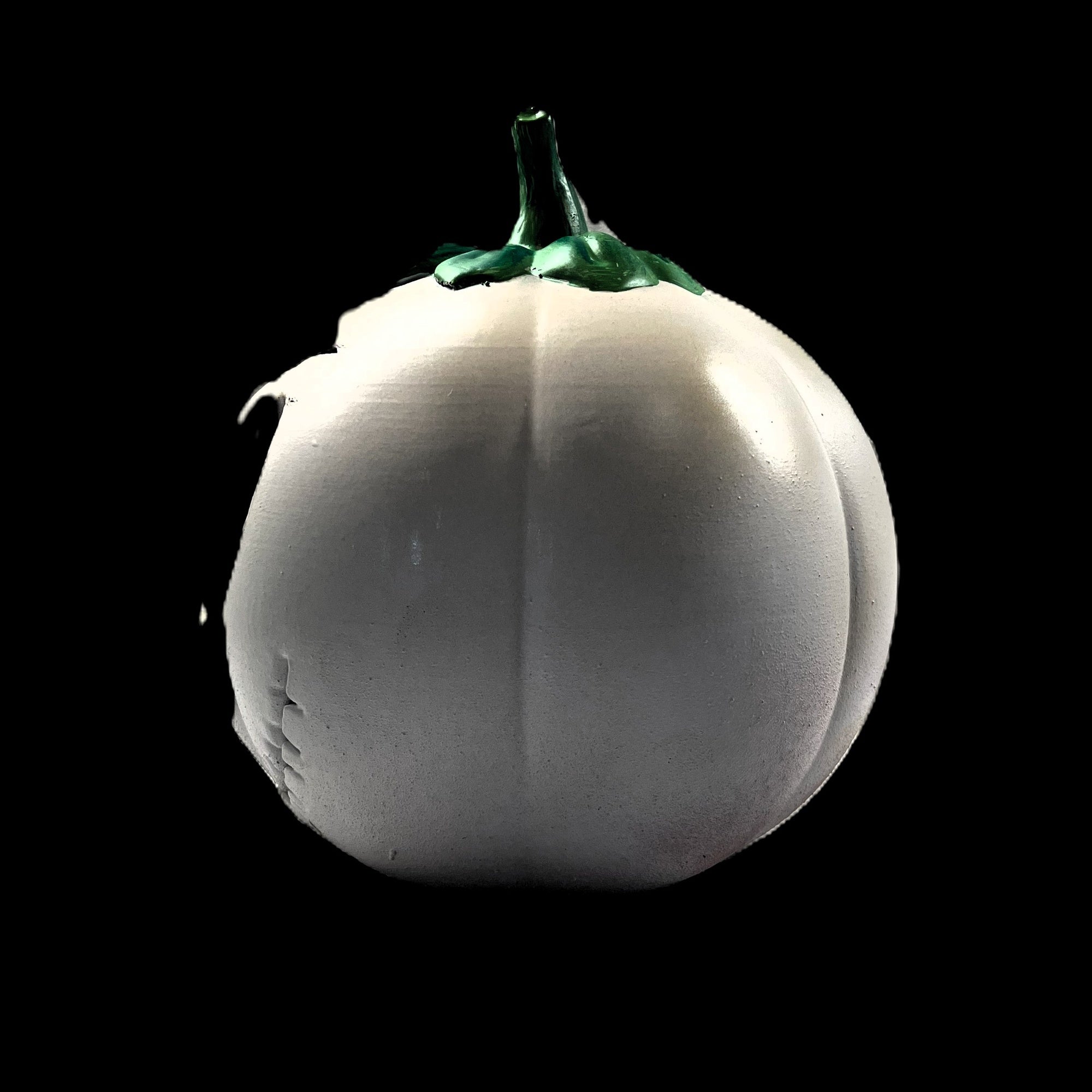 Ghostly White Pumpkin LED Halloween Decoration