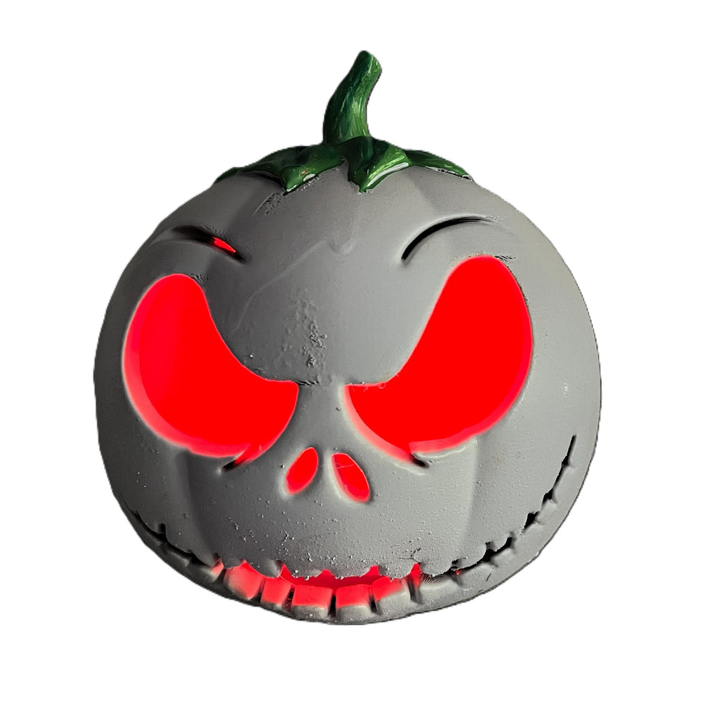 Ghostly White Pumpkin LED Halloween Decoration