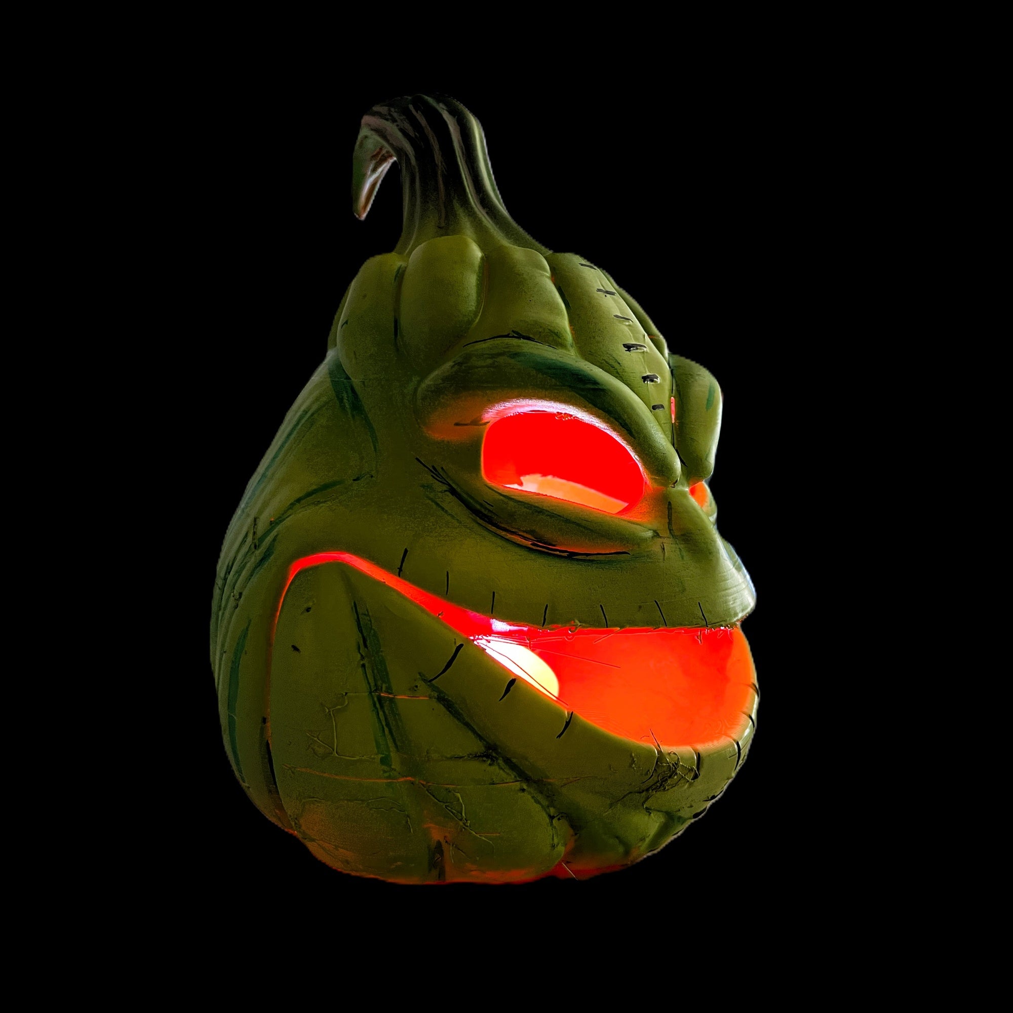 Halloween Pumpkin Decoration, Green PLA Plastic