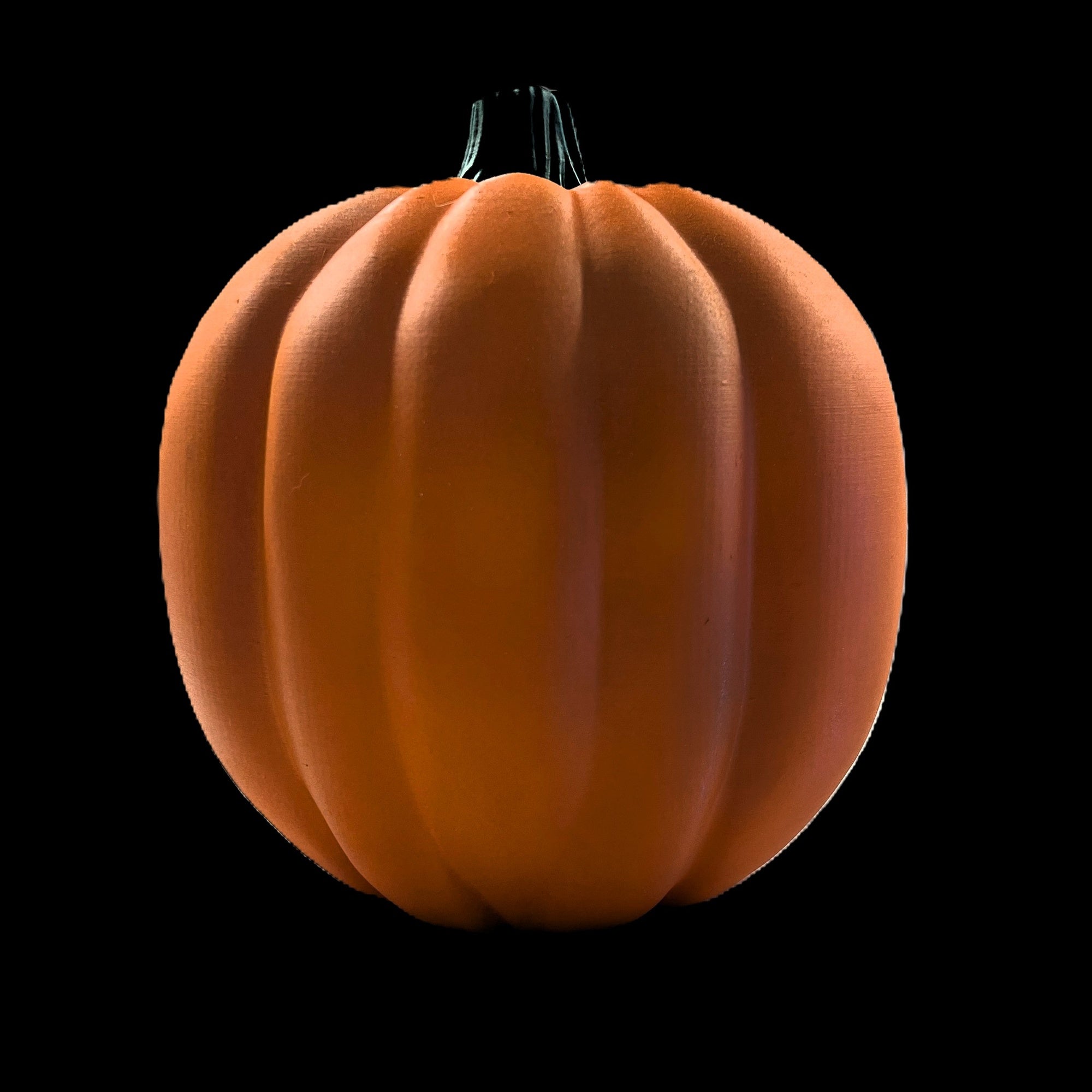 Skull Pumpkin Hybrid LED Halloween Decoration, Orange with Glowing Eyes
