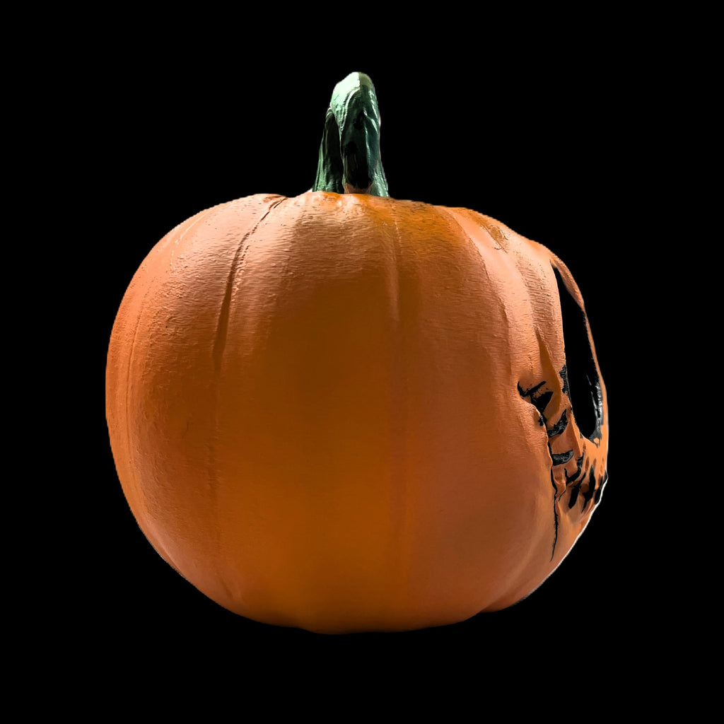 Halloween LED Pumpkin Decoration, Orange Spooky Big-Eyed Design, Stitch Mouth