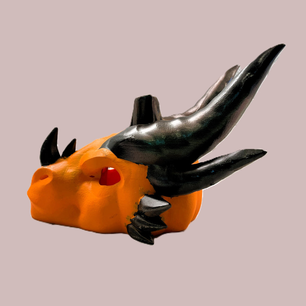 3D Printed Dragon Scale Halloween Pumpkin Decoration