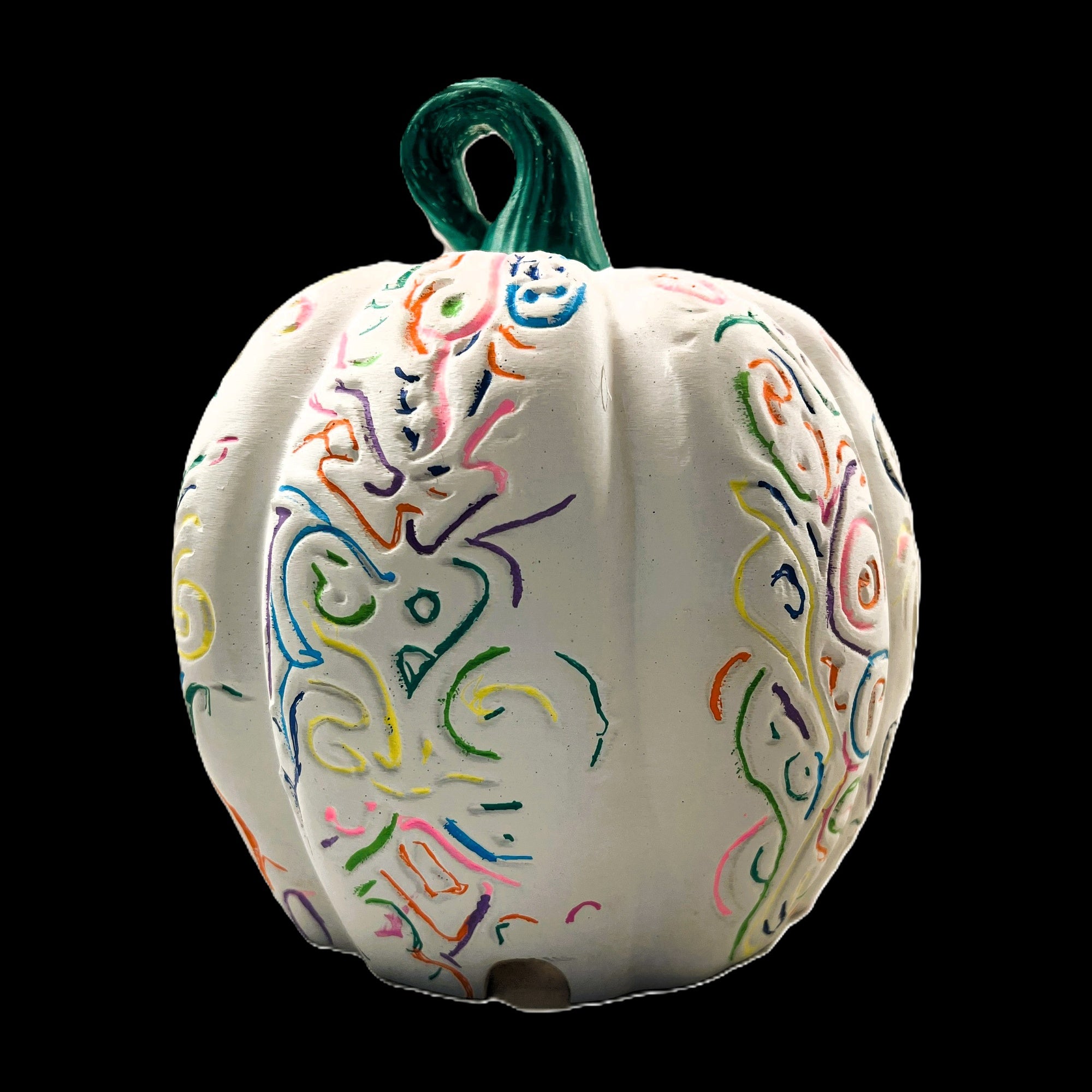 3D Printed Day of the Dead Pumpkin Decoration