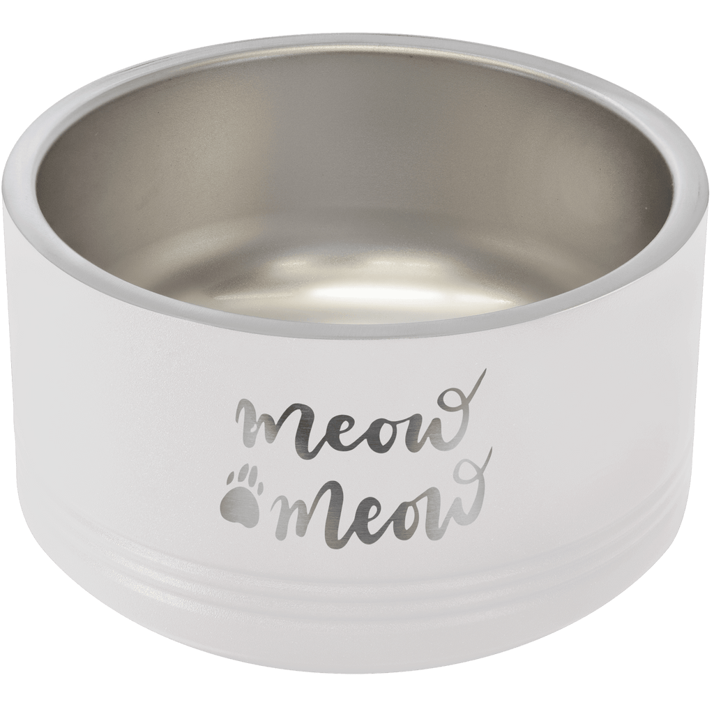 White Polar Camel 18 oz. Small Pet Bowl