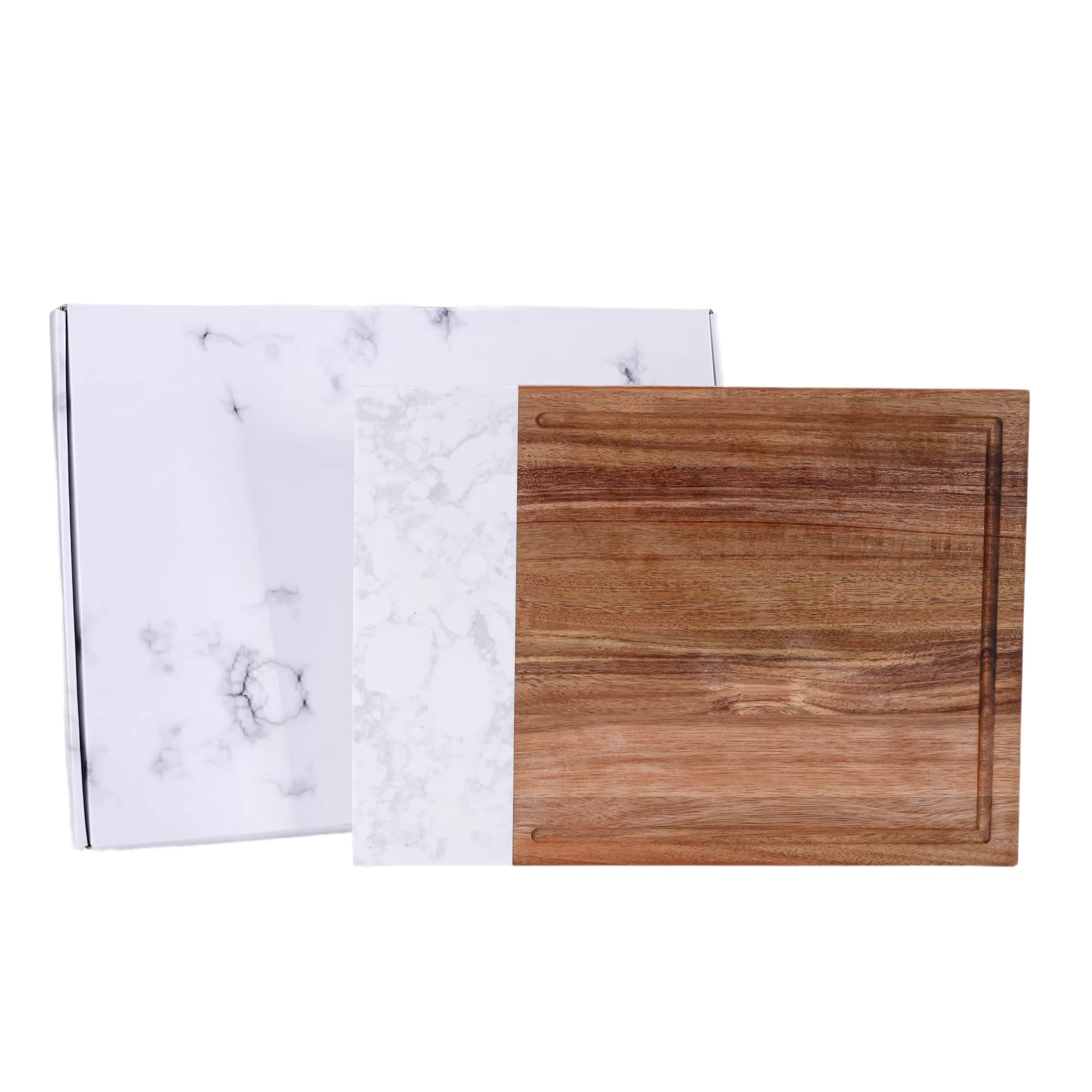 Marble & wood cutting board blank