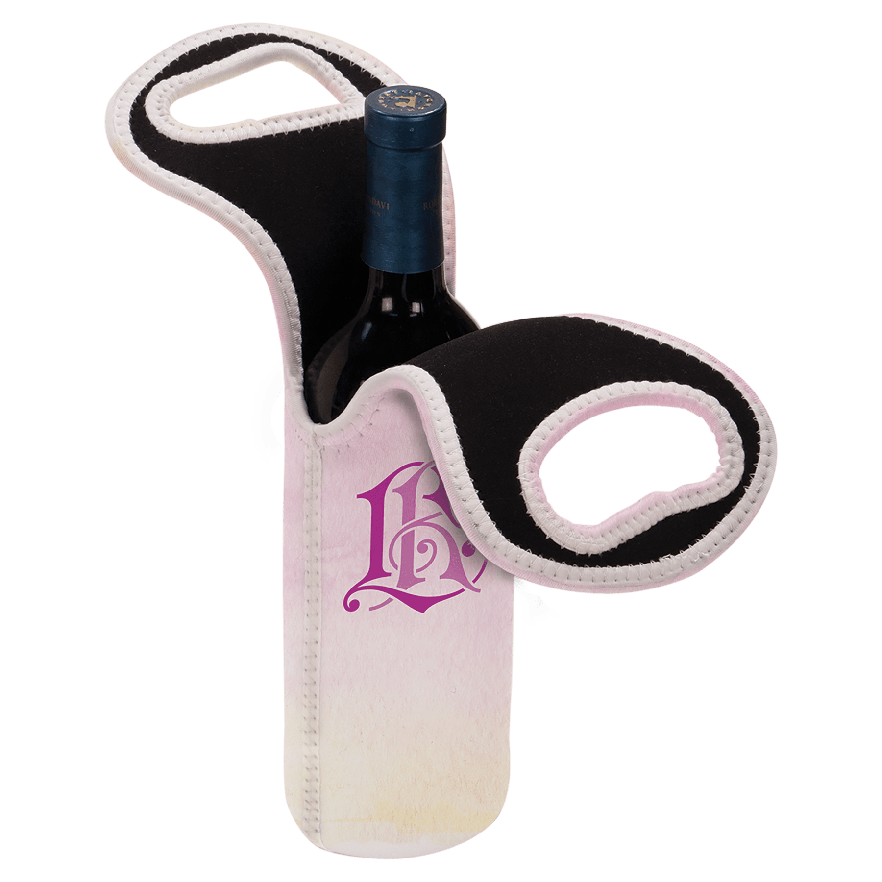 4 3/4" x 14 1/2" Sublimatable Insulated Wine Gift Bag