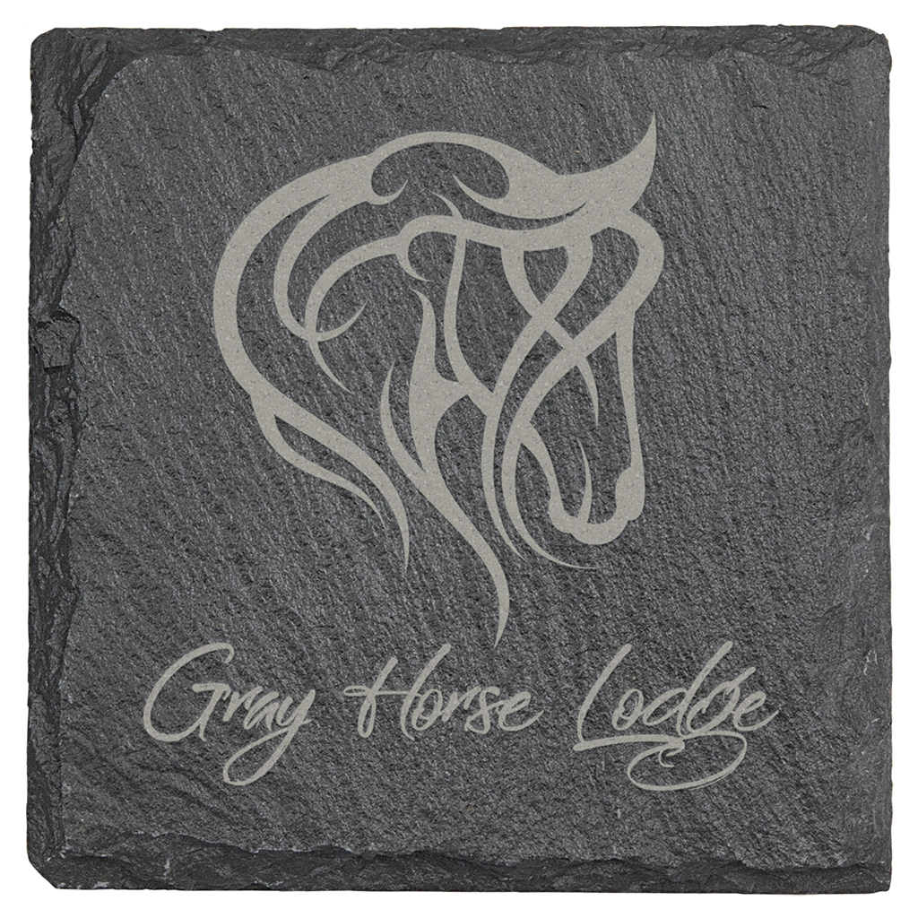 Slate 4" x 4" Square Coaster