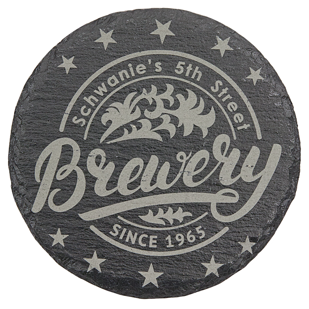 Slate 4" Round Coaster