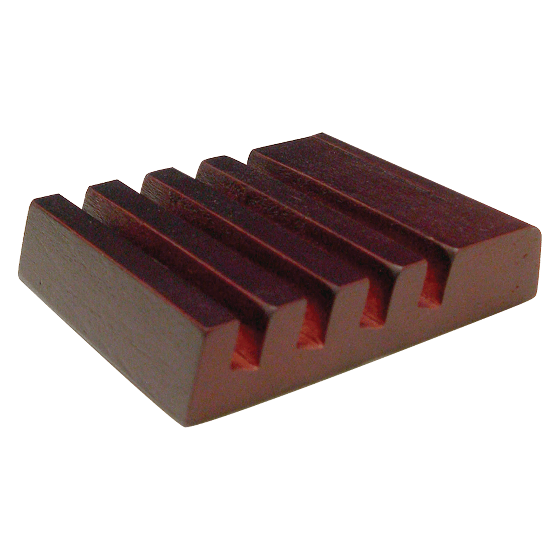 2.5" x 3" Unisub Mahogany Finish Slotted Coaster Holder