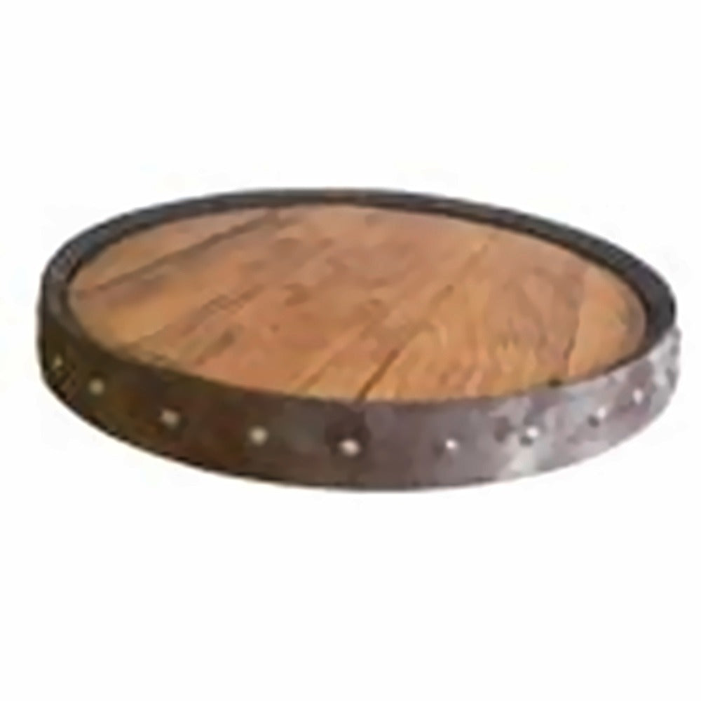 Whiskey Barrel Head Lazy Susan (Single Ring) - Custom