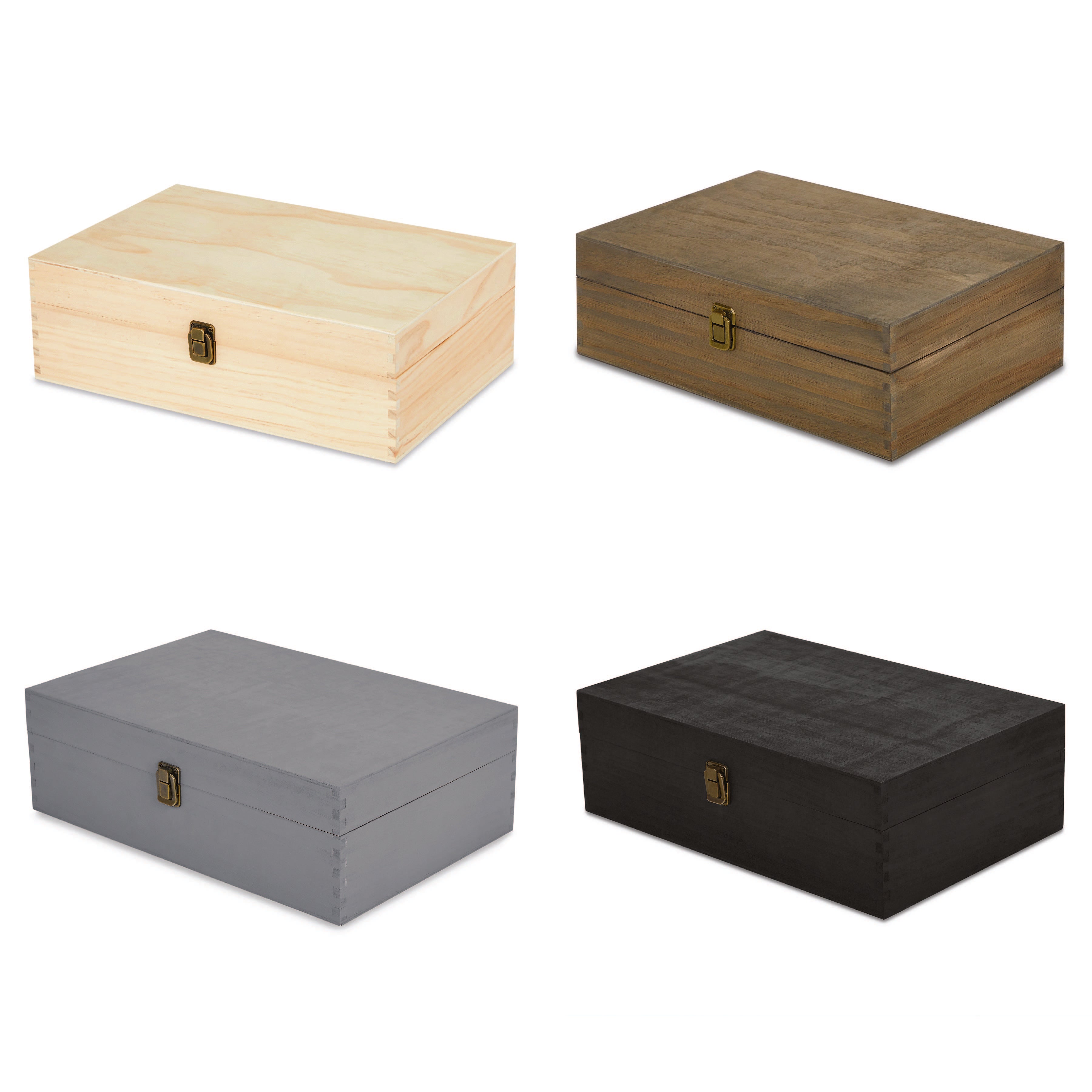 Wood memory box XL blank - finish options