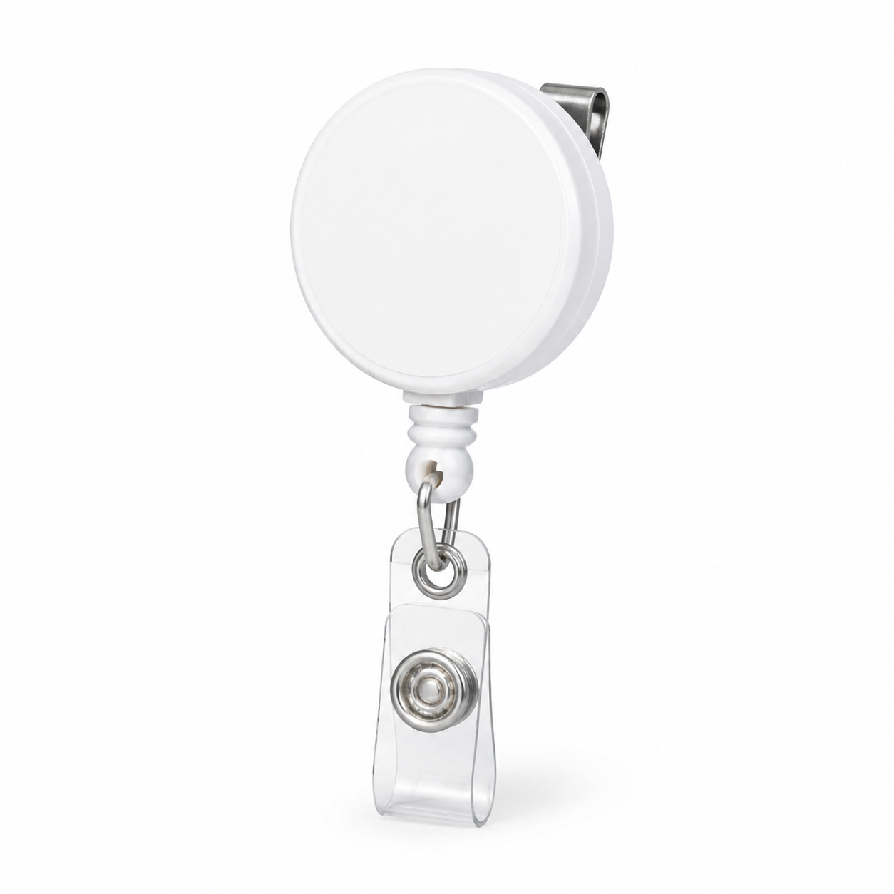 Blank white custom badge reel