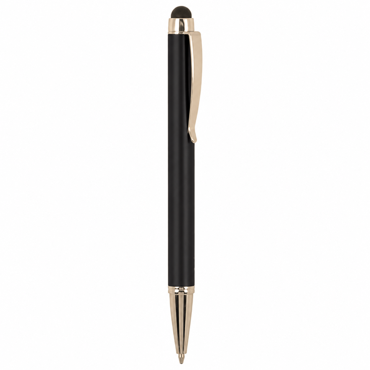 Blank black and gold laser pen with stylus