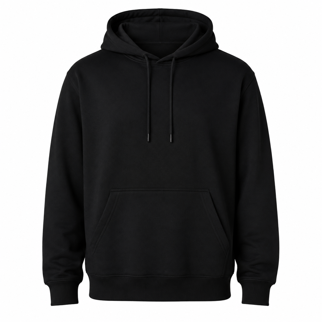 Blank black LUX heavyweight modal pullover hoodie