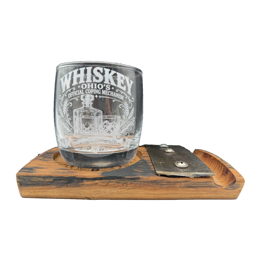 Whiskey Ohio's Official Coping Mechanism Glass Set