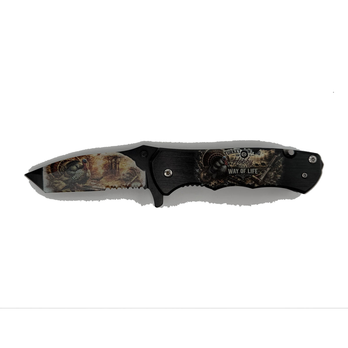 Turkey Hunting Isn't a Hobby wild turkey UV printed pocket knife