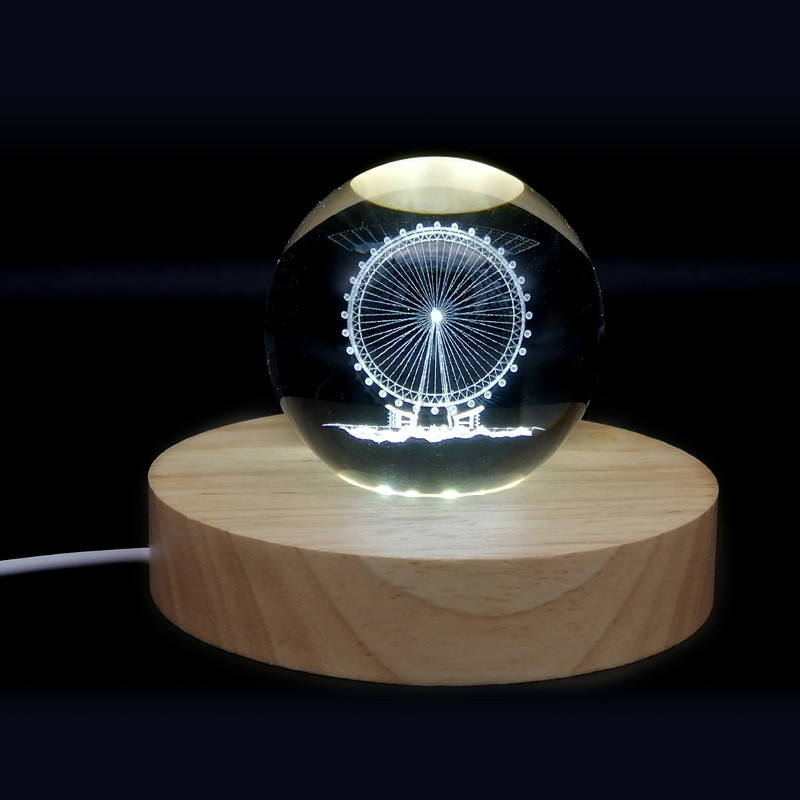 K9 Crystal Ball With Stand - Custom