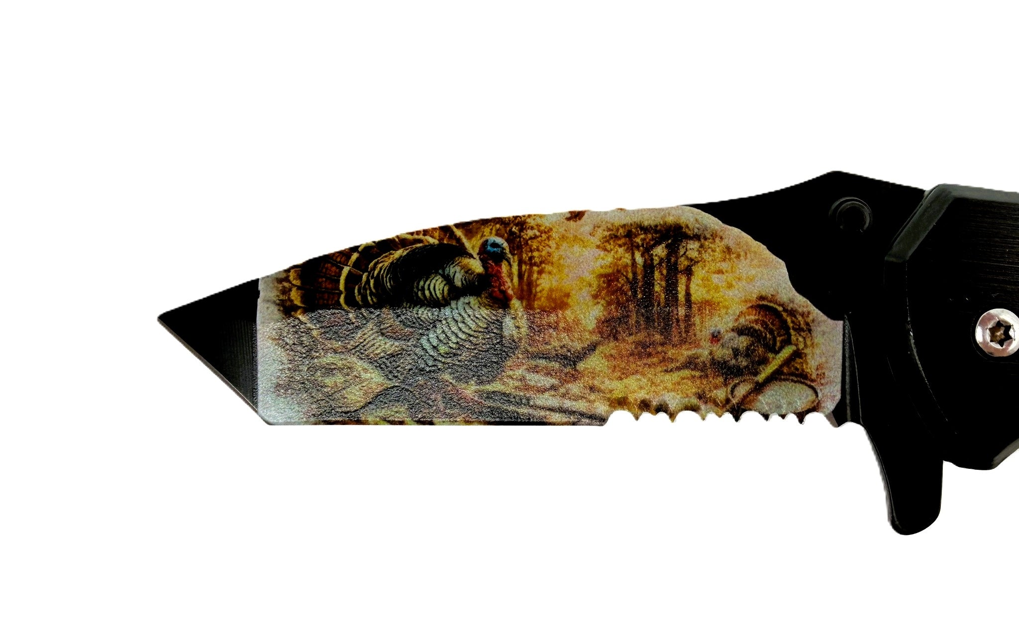 Turkey Hunting Isn't a Hobby, It's a Way of Life. Wild Turkey UV Printed Pocket Knife, Spring-Assisted Multi-Tool Knife, Turkey Hunter Gift, C3DLW Field & Timber Collection™